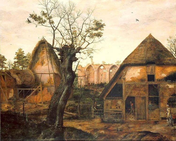 Cornelis van Dalem Landscape with Farm Sweden oil painting art